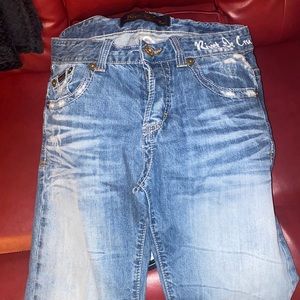 Rivet de cru mens jeans 130$ original price .